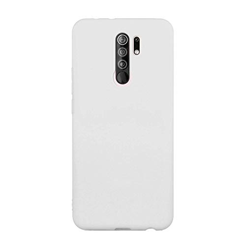 CUZZCASE Kompatibel mit Xiaomi Redmi 9 Hülle Case Silikon Schutzhülle Handyhülle,Outdoor Stoßfest Schutzhülle Schmaler Telefonschutz-Stoßfest-Weiß von CUZZCASE