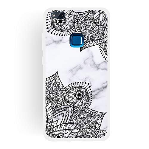 CUagain Kompatibel mit Huawei P10 Lite Hülle Silikon Marmor Lustig Phrase Muster Hüllen Handyhülle Ultra Dünn Gummi Cover Bumper Kratzfest TPU Case Mädchen Damen,Mandala B von CUagain