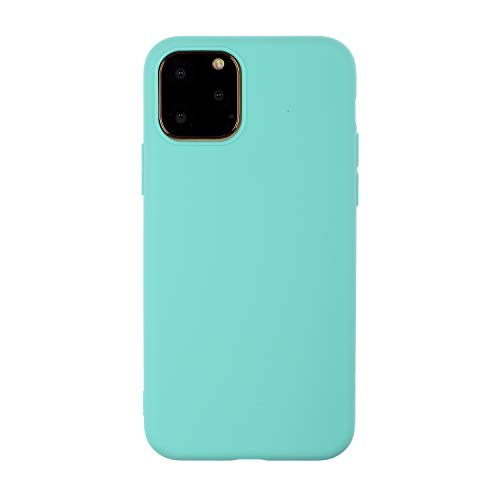 CUagain Kompatibel mit iPhone 11 Pro Max Hülle Silikon Muster Hüllen Handyhülle Ultra Dünn Slim One Piece Gummi Cover Bumper Kratzfest TPU Case für Mädchen Damen Grün von CUagain