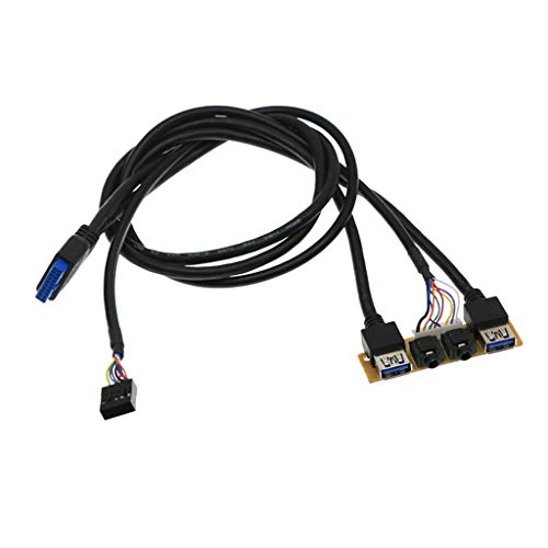 CVZJ 60 cm Front für Gehäuse, USB 3.0 + USB 3.0 High Definition O Port I/O Board nal Cable Line Hub k von CVZJ
