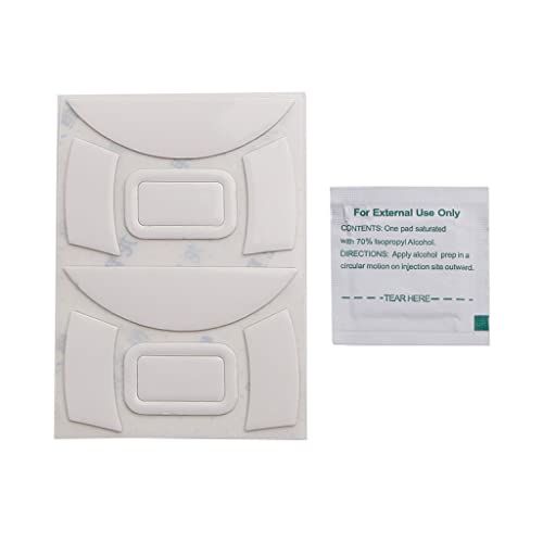 2 Set Mausfüße Mausschuhe Aufkleber Pad abgerundete Gleiter gebogene Kanten Ersatz für DeathAdder Essential 2000 Deathadder Essential Mouse Skates Mouse Feet von CVZQTE