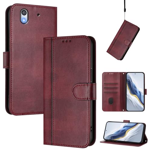 CWEIYUSHU Cover Kompatibel mit Fujitsu Arrows Be F-04K,Kompatibel mit Fujitsu Arrows Be F-04K Kartenschlitz Brieftasche Lanyard Handytasche Red CWEIYUSHU Cover Kompatibel mit Fujitsu Arrows Be F-04K,Kompatibel mit Fujitsu Arrows Be F-04K Kartenschlitz Brieftasche Lanyard Handytasche Red von CWEIYUSHU