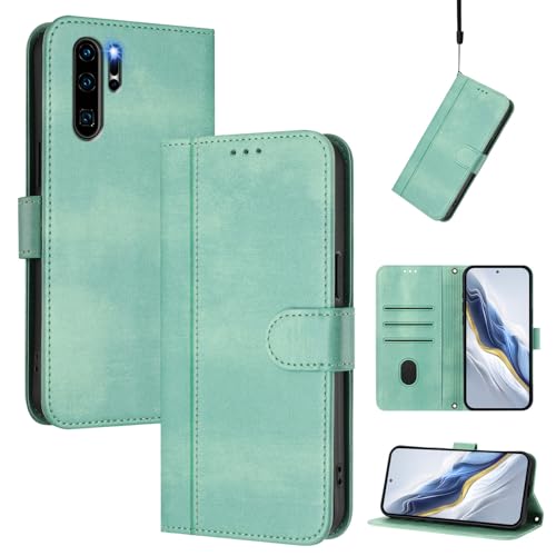 CWEIYUSHU Cover Kompatibel mit Huawei P30 Pro L09,Kompatibel mit Huawei P30 Pro L09 Kartenschlitz Brieftasche Lanyard Handytasche Green2 CWEIYUSHU Cover Kompatibel mit Huawei P30 Pro L09,Kompatibel mit Huawei P30 Pro L09 Kartenschlitz Brieftasche Lanyard Handytasche Green2 von CWEIYUSHU