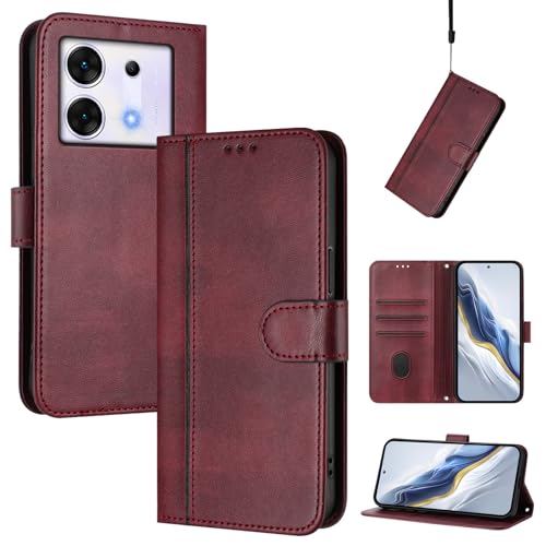 CWEIYUSHU Cover Kompatibel mit Infinix Zero 30 5G,Kompatibel mit Infinix Zero 30 5G Kartenschlitz Brieftasche Lanyard Handytasche Red CWEIYUSHU Cover Kompatibel mit Infinix Zero 30 5G,Kompatibel mit Infinix Zero 30 5G Kartenschlitz Brieftasche Lanyard Handytasche Red von CWEIYUSHU