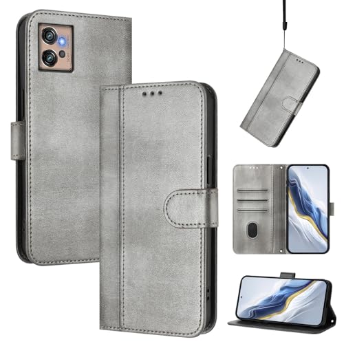 CWEIYUSHU Cover Kompatibel mit Motorola G32 4G,Kompatibel mit Moto G32 4G Kartenschlitz Brieftasche Lanyard Handytasche Gray CWEIYUSHU Cover Kompatibel mit Motorola G32 4G,Kompatibel mit Moto G32 4G Kartenschlitz Brieftasche Lanyard Handytasche Gray von CWEIYUSHU