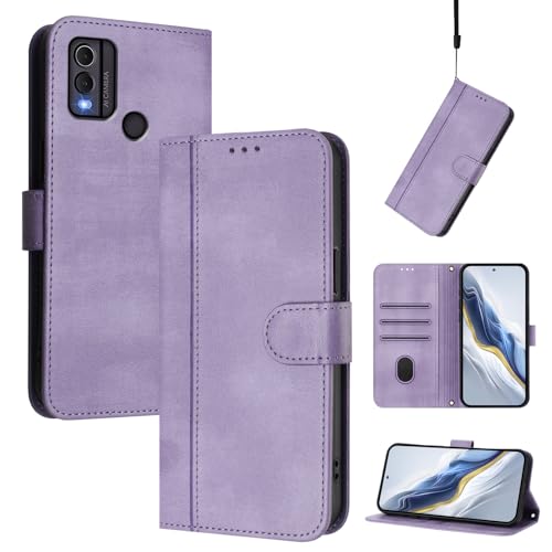 CWEIYUSHU Cover Kompatibel mit Nokia C22 TA-1533,Kompatibel mit Nokia C22 TA-1533 Kartenschlitz Brieftasche Lanyard Handytasche Purple CWEIYUSHU Cover Kompatibel mit Nokia C22 TA-1533,Kompatibel mit Nokia C22 TA-1533 Kartenschlitz Brieftasche Lanyard Handytasche Purple von CWEIYUSHU
