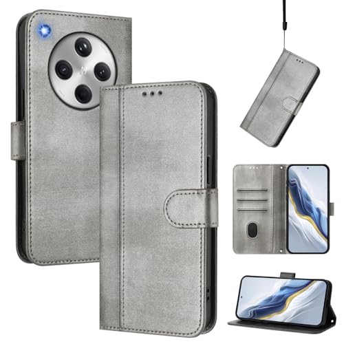 CWEIYUSHU Cover Kompatibel mit Oppo Find X8 5G,Kompatibel mit Oppo Find X8 5G Kartenschlitz Brieftasche Lanyard Handytasche Gray CWEIYUSHU Cover Kompatibel mit Oppo Find X8 5G,Kompatibel mit Oppo Find X8 5G Kartenschlitz Brieftasche Lanyard Handytasche Gray von CWEIYUSHU