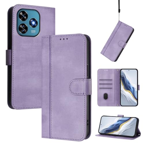 CWEIYUSHU Cover Kompatibel mit Oukitel C51 4G,Kompatibel mit Oukitel C51 4G Kartenschlitz Brieftasche Lanyard Handytasche Purple CWEIYUSHU Cover Kompatibel mit Oukitel C51 4G,Kompatibel mit Oukitel C51 4G Kartenschlitz Brieftasche Lanyard Handytasche Purple von CWEIYUSHU