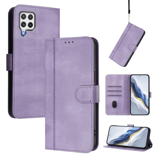 CWEIYUSHU Cover Kompatibel mit Samsung Galaxy A22 4G,Kompatibel mit Samsung Galaxy A22 4G Kartenschlitz Brieftasche Lanyard Handytasche Purple CWEIYUSHU Cover Kompatibel mit Samsung Galaxy A22 4G,Kompatibel mit Samsung Galaxy A22 4G Kartenschlitz Brieftasche Lanyard Handytasche Purple von CWEIYUSHU