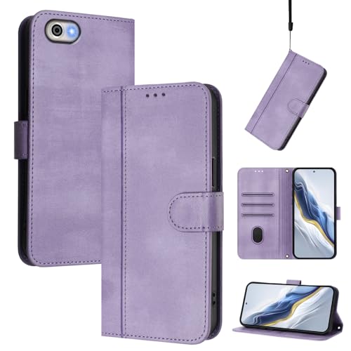 CWEIYUSHU Cover Kompatibel mit Sharp Aquos R1,Kompatibel mit Sharp Aquos R SHV39 SH-03J Kartenschlitz Brieftasche Lanyard Handytasche Purple CWEIYUSHU Cover Kompatibel mit Sharp Aquos R1,Kompatibel mit Sharp Aquos R SHV39 SH-03J Kartenschlitz Brieftasche Lanyard Handytasche Purple von CWEIYUSHU