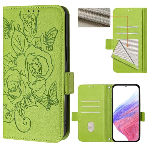 CWEIYUSHU Cover Kompatibel mit TCL 50 Pro NXTpaper 5G Hülle,Kompatibel mit TCL 50 Pro NXTpaper 5G Flip Stand Handytasche Green von CWEIYUSHU