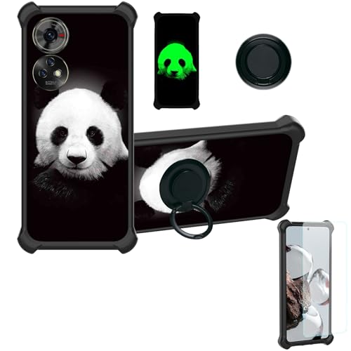 CWEIYUSHU hülle Für ZTE Blade V50 5G 9050n Hülle Case Handyhülle Schutzhülle Cover [Mit 9H Härte HD Schutzfolie] PC + Silikon Ständer YGH-HBX von CWEIYUSHU