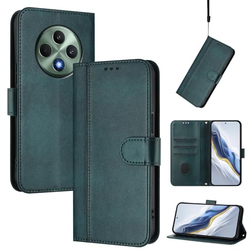 Cover Kompatibel mit Oppo F27 5G,Kompatibel mit Oppo Reno12 F / Reno12 FS Kartenschlitz Brieftasche Lanyard Handytasche Green Cover Kompatibel mit Oppo F27 5G,Kompatibel mit Oppo Reno12 F / Reno12 FS Kartenschlitz Brieftasche Lanyard Handytasche Green von CWEIYUSHU