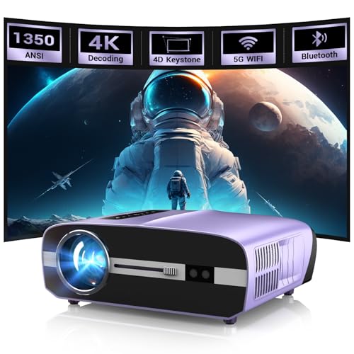 Ultra HD 4K Beamer mit WiFi Bluetooth Streaming Apps,LED Smart Android TV Beamer 4K Heimkino Outdoor Film 1350ANSI Tageslichtnutzung für Indoor Tageslicht Gaming, HDR,4D Keystone Deckenmontage Ultra HD 4K Beamer mit WiFi Bluetooth Streaming Apps,LED Smart Android TV Beamer 4K Heimkino Outdoor Film 1350ANSI Tageslichtnutzung für Indoor Tageslicht Gaming, HDR,4D Keystone Deckenmontage von CWEUG