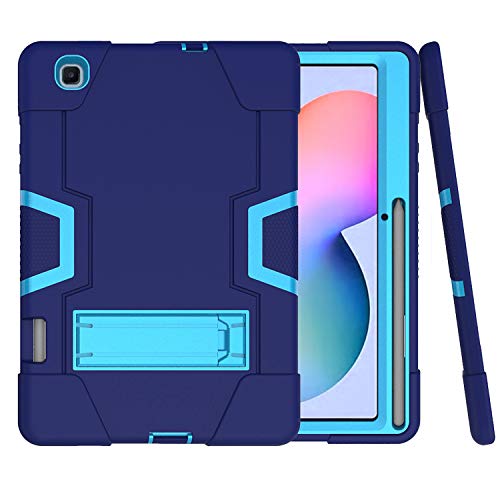 Galaxy Tab S6 Lite 10,4 Zoll Hülle mit S-Stifthalter, Hybrid Rugged Shockproof Schutzhülle mit Kickstand Fit für Samsung Galaxy Tab S6 Lite 10,4 Zoll 2020 SM-P610/P615 (Blau) von CWNOTBHY