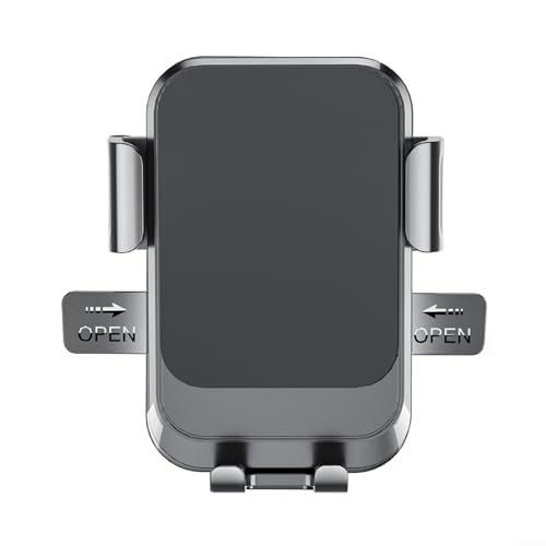 CWOQOCW 360 Grad verstellbare KFZ-Handyhalterung Armaturenbrett Windschutzscheibenhalterung Handy-Ständer mit Silikon-Schutz für SUV, LKW (Lenker, schwarz) von CWOQOCW