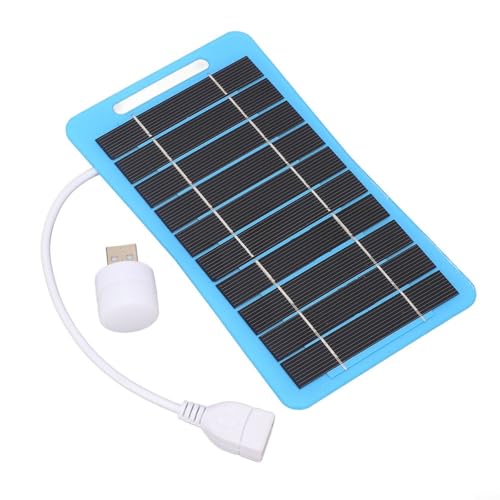 CWOQOCW 5 W/5 V USB-Solarpanel, Mini-Solar-Ladegerät, wasserdichte Akku-Powerbank für Handys, Outdoor-Aktivitäten für Camping, Wandern (1 Stück) von CWOQOCW