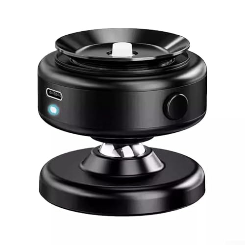 CWOQOCW Elektrischer Vakuum-Saugnapf, 360° drehbar, Auto-Handyhalterung, Ständer, Metall-ABS-Halterung für Armaturenbrett, Fenster, Navigation (schwarz) von CWOQOCW