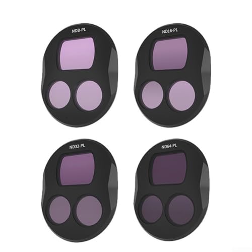 CWOQOCW Kamera-Objektivfilter-Set mit ND8PL ND16PL ND32PL ND64PL für DJI Mavic4 Pro Neutraldichte-Polarisationsfilter für Luftaufnahmen (Objektivfilter) von CWOQOCW
