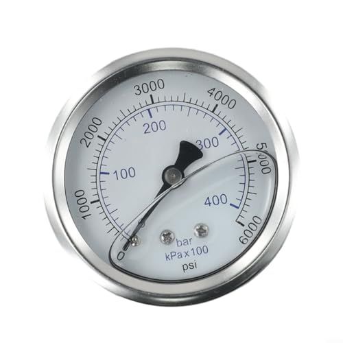 CWOQOCW M14x1,5 Gewindedruckmessgerät, 0-400 bar 6000 Psi, Edelstahl, für Hochdruckreiniger CWOQOCW M14x1,5 Gewindedruckmessgerät, 0-400 bar 6000 Psi, Edelstahl, für Hochdruckreiniger von CWOQOCW