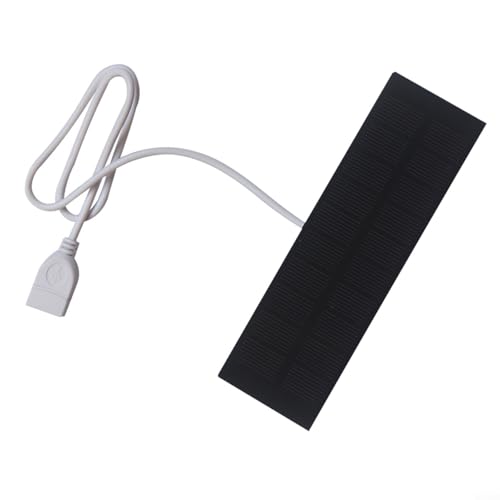 CWOQOCW USB-Solarpanel 148 × 45 mm, 6 W 5 V tragbares Solarladegerät, monokristallines wasserdichtes Ladegerät, mobile Powerbank, Lichtventilator von CWOQOCW
