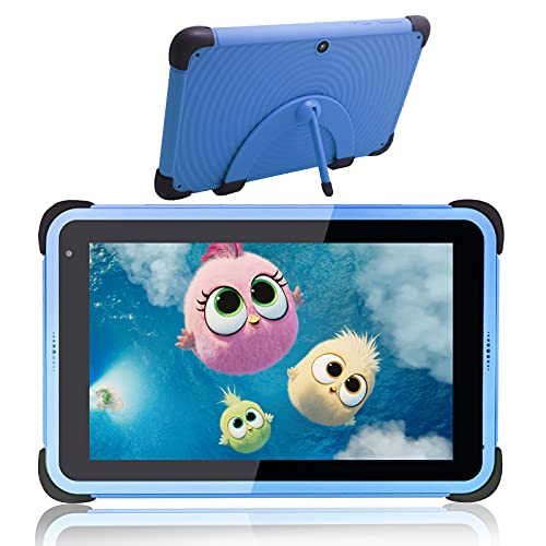 CWOWDEFU Kids Tablet,Android,5MP+8MP,IPS HD Display,Kindersicherung und vorinstalliertes Google Play,2GB 32GB,4500mAh,Bluetooth,WiFi Tablet für Kinder,kindersichere Hülle mit Ständer (Blue) von CWOWDEFU