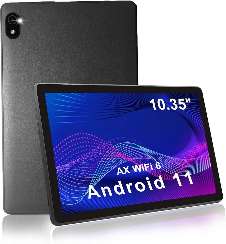 CWOWDEFU Tablet (10,1, Android 11, Speicher ips bildschirm quad core prozessor kamera leder feinnarbig)" von CWOWDEFU