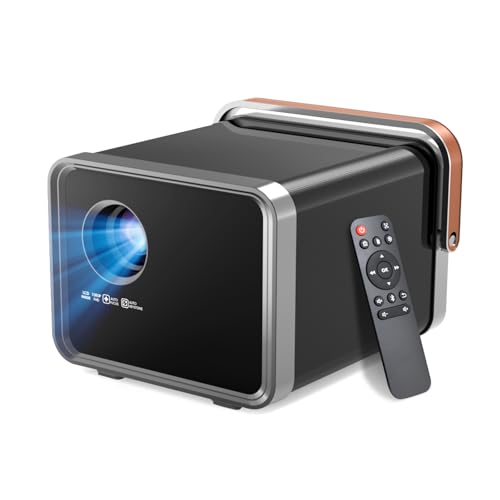 【Android TV】 Beamer 4K,Autofokus/Keyword,Smart-Beamer,Heim-/Außen-Bluetooth,Mini Beamer Heimkino,Natives 1080P Beamer 400 ANSI,WiFi 6,Tragbarer Projektor CP35S,unterstützt Mobiltelefon/HDMI/USB/AV von CWOWDEFU