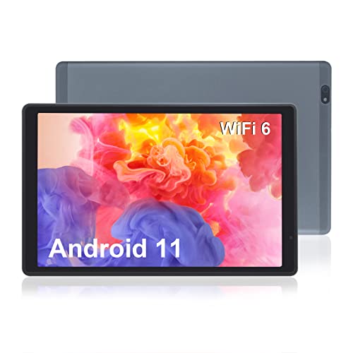 Tablet 10.1 Zoll,Android 11 Tablets mit 5G+WiFi6,3GB RAM 32GB ROM Speicher,1280x800 IPS HD Glas Touchscreen,Quad-Core Prozessor,5MP + 8MP Kamera,Bluetooth 5.0,6000mA Akku Y,Metall Korpus (grau) von CWOWDEFU