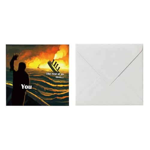 1 Stück Rücktrittskarte, Lustige Grußkarte, Kreative Grußkarte, Geschenkkarte, Abschiedskarte 1 Stück Rücktrittskarte, Lustige Grußkarte, Kreative Grußkarte, Geschenkkarte, Abschiedskarte von CWPFVQA