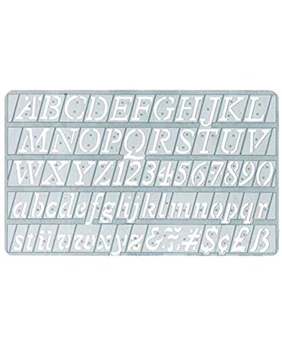 Cwr Artikel ck1597 Schriftschablone italic 20 mm von CWR