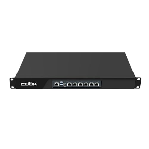 CWWK 1U N305 Firewall Appliance Rackmount, 19” Rack Firewall Hardware mit 6 Ports i226-V 2.5GbE LAN, U1 OPNsense Homelab Server DDR5 32GB RAM 512GB SSD, HD + VGA 2-Display, AES-NI CWWK 1U N305 Firewall Appliance Rackmount, 19” Rack Firewall Hardware mit 6 Ports i226-V 2.5GbE LAN, U1 OPNsense Homelab Server DDR5 32GB RAM 512GB SSD, HD + VGA 2-Display, AES-NI von CWWK