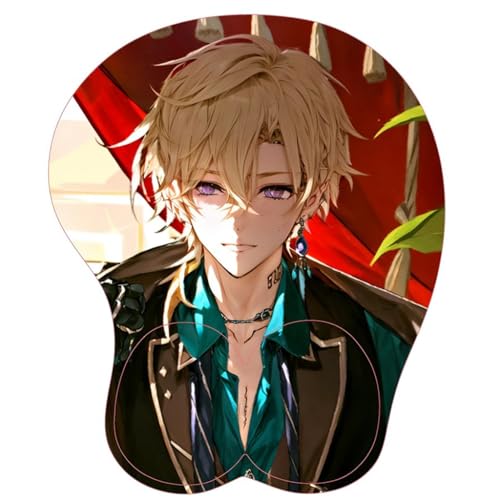 Anime Honkai Star Rail Aventurine 3D Mauspad mit Handgelenkauflage Gaming Mauspads Rutschfestes Mauspad 3D Mauspads 3D Ergonomisches Mauspad（Aventurine）(Size:2) von CWXKGL