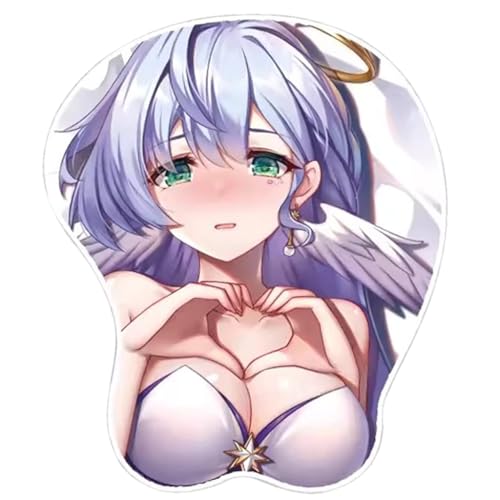 Anime Honkai Star Rail Robin 3D Mauspad mit Handgelenkauflage Gaming Mauspads Rutschfestes Mauspad 3D Mauspads 3D Ergonomisches Mauspad（Robin）(Size:2) von CWXKGL