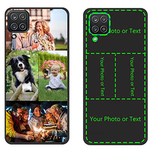 CXKJ Black Personalisierte Schutzhülle für Samsung Galaxy M33 5G (6.60 Zoll),mit Eigenem Foto Bild Text Individuelle Schutzhülle,Soft Silikon Handyhülle Ultra-dünne Stoßfestigkeit Case von CXKJ