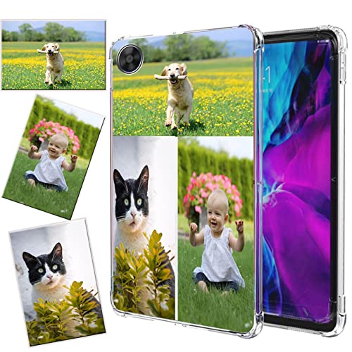 CXKJ Durchsichtig Personalisierte Schutzhülle für Samsung Galaxy Tab A8 10.5 2021,mit Eigenem Foto Bild Text Individuelle Schutzhülle,Soft Silikon Handyhülle Ultra-dünne Stoßfestigkeit Case von CXKJ