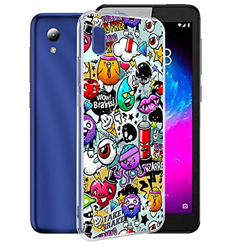 CXKJ Hülle für ZTE Blade A31 Lite (5.0 Zoll) Silikon Hülle, Transparent Silikon TPU Weiche Ultra-dünne Schutzhülle Stoßfest Fallschutz Bumper Case Stylische Handyhülle - CX10 von CXKJ