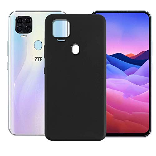 CXKJ Hülle für ZTE Blade V2020 (6.53 Zoll) Silikon Hülle, Schwarz Silikon TPU Weiche Ultra-dünne Schutzhülle Stoßfest Fallschutz Bumper Case Stylische Handyhülle - Schwarz von CXKJ