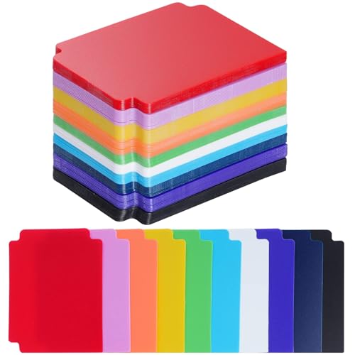 CXNXFD 100 Stück Kartentrenner, 9,6 x 7,0 cm Kartenteiler,10 Farbe Standardgröße Kartentrenner,Card Dividers,Trennkarten Plastik für Spiele Sport Aufbewahrungsboxen Ordner CXNXFD 100 Stück Kartentrenner, 9,6 x 7,0 cm Kartenteiler,10 Farbe Standardgröße Kartentrenner,Card Dividers,Trennkarten Plastik für Spiele Sport Aufbewahrungsboxen Ordner von CXNXFD