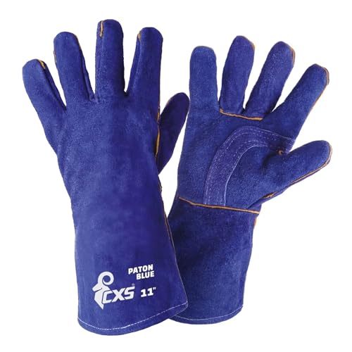 CXS PATON BLUE verstärkte Lederhandschuhe, perfekt zum Grillen, Kamin, Herd, Schweißen, Metallarbeiten, Gartenarbeiten, schützen die Hände vor hohen Temperaturen, stark, langlebig und bequem, Größe 11 CXS PATON BLUE verstärkte Lederhandschuhe, perfekt zum Grillen, Kamin, Herd, Schweißen, Metallarbeiten, Gartenarbeiten, schützen die Hände vor hohen Temperaturen, stark, langlebig und bequem, Größe 11 von CXS