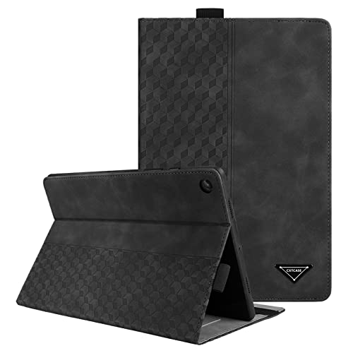 CXTCASE Hülle für Lenovo Tab M10 Plus 3rd Gen (2022) 10.6",Multi-Winkel Folio Flip PU Lederhülle Smart Cover Case Schutzhülle für Lenovo Tab M10 Plus 3rd Gen 2022,Schwarz von CXTcase
