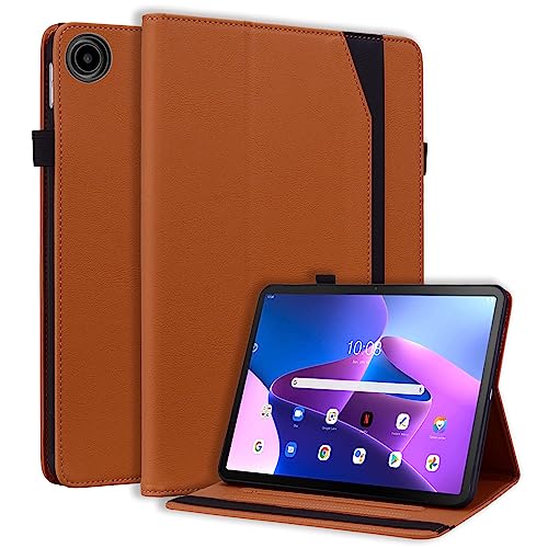 CXTCASE Hülle für Lenovo Tab M10 Plus 3rd Gen 10.6 Zoll 2022,Intelligent Tablet Schutzhülle mit Ständer Funktion und Auto Schlafen/Wachen für Lenovo Tab M10 Plus 3rd Gen 10.6 Zoll 2022,Braun von CXTcase