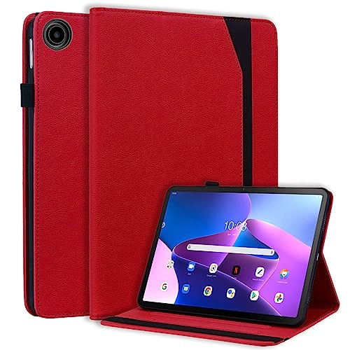 CXTCASE Hülle für Lenovo Tab M10 Plus 3rd Gen 10.6 Zoll 2022,Intelligent Tablet Schutzhülle mit Ständer Funktion und Auto Schlafen/Wachen für Lenovo Tab M10 Plus 3rd Gen 10.6 Zoll 2022,Rot von CXTcase