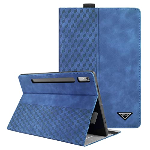 CXTCASE Hülle für Lenovo Tab P11 Pro Gen2 11.2 Zoll 2022, Multi-Winkel Folio Flip PU Lederhülle Smart Cover Case Schutzhülle für Lenovo Tab P11 Pro Gen2 2022 (TB132FU / TB138FC), Blau von CXTcase