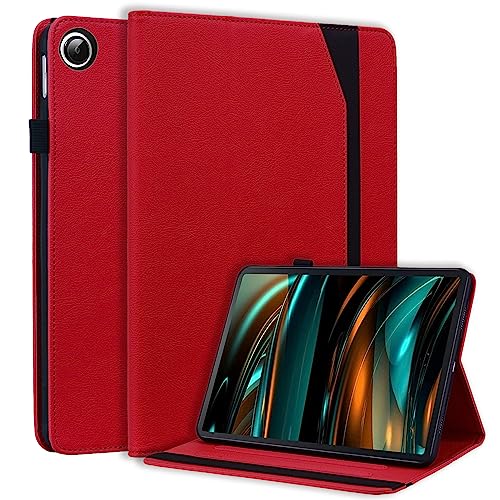 CXTCASE Hülle für Samsung Galaxy Tab A8 2021/2022 10.5 Zoll,Intelligent Tablet Schutzhülle mit Ständer Funktion und Auto Schlafen/Wachen für Samsung Galaxy Tab A8 2021 (SM-X200/X205/X207),Rot von CXTcase