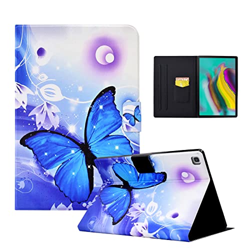 CXTCASE Hülle für Samsung Galaxy Tab S5e 10.5 Zoll 2019(SM-T720/T725), Schutzhülle Cover Case mit Standfunktion für Samsung Galaxy Tab S5e 10.5 Zoll 2019(SM-T720/T725), Schmetterling von CXTcase