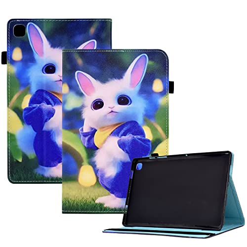 CXTCASE Hülle für Samsung Galaxy Tab S5e 10.5 Zoll 2019(SM-T720/T725), Schutzhülle Cover Case mit Standfunktion für Samsung Galaxy Tab S5e 10.5 Zoll 2019(SM-T720/T725), Süßes Kaninchen von CXTcase