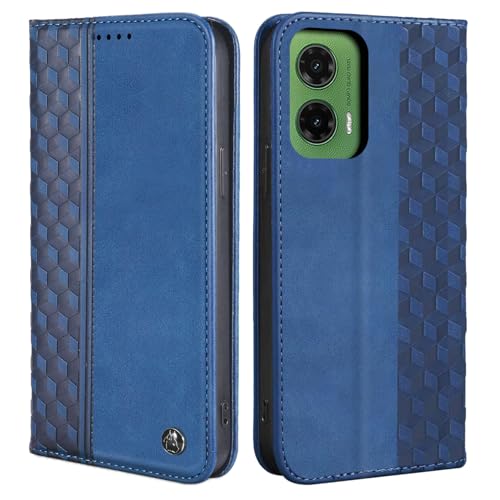 CXTcase Handyhülle für Motorola Moto G35 Hülle, Lederhülle Flip Case für Motorola Moto G35, PU Leder Stoßfeste Magnetische Schutzhülle Tasche für Motorola Moto G35, Blau CXTcase Handyhülle für Motorola Moto G35 Hülle, Lederhülle Flip Case für Motorola Moto G35, PU Leder Stoßfeste Magnetische Schutzhülle Tasche für Motorola Moto G35, Blau von CXTcase