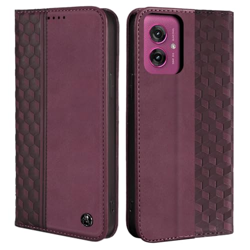 CXTcase Handyhülle für Motorola Moto G55 Hülle, Lederhülle Flip Case für Motorola Moto G55, PU Leder Stoßfeste Magnetische Schutzhülle Tasche für Motorola Moto G55, Weinrot CXTcase Handyhülle für Motorola Moto G55 Hülle, Lederhülle Flip Case für Motorola Moto G55, PU Leder Stoßfeste Magnetische Schutzhülle Tasche für Motorola Moto G55, Weinrot von CXTcase