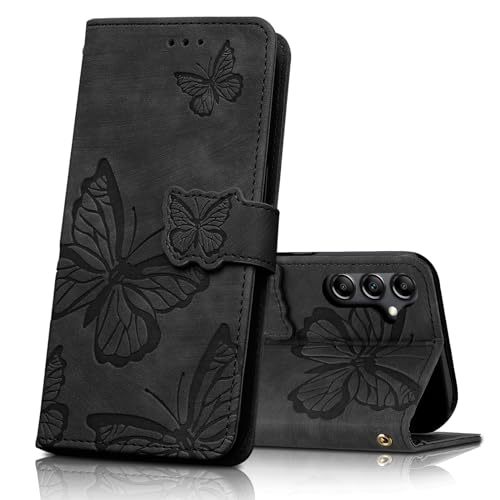CXTcase Handyhülle für Samsung Galaxy A55 5G Hülle,Schutzhülle Flip Case für Samsung Galaxy A55 5G,PU Leder Magnetische Schmetterlings Lederhülle Tasche für Samsung Galaxy A55 5G,Schwarz CXTcase Handyhülle für Samsung Galaxy A55 5G Hülle,Schutzhülle Flip Case für Samsung Galaxy A55 5G,PU Leder Magnetische Schmetterlings Lederhülle Tasche für Samsung Galaxy A55 5G,Schwarz von CXTcase